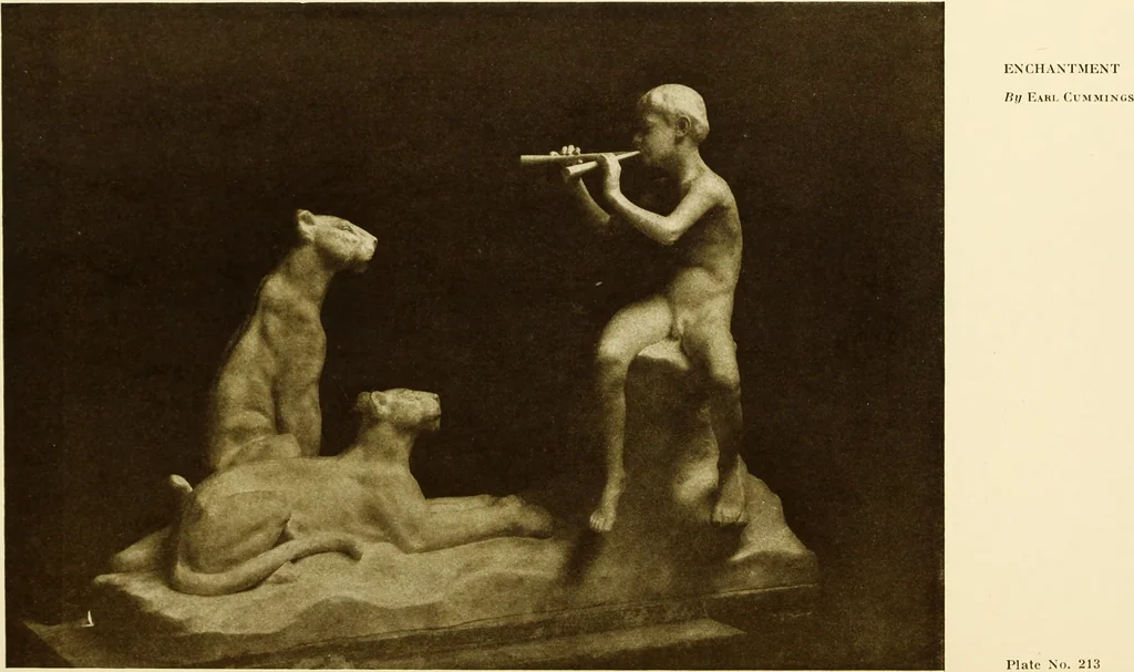 An illustration from Art in California : a survey of American art with special reference to Californian painting, sculpture and architecture past and present, particularly as those arts were represented at the Panama-Pacific International Exposition : being essays and articles by the following contributors, 1916, leaf 374