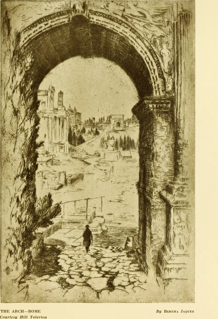 An illustration from Art in California : a survey of American art with special reference to Californian painting, sculpture and architecture past and present, particularly as those arts were represented at the Panama-Pacific International Exposition : being essays and articles by the following contributors, 1916, leaf 526
