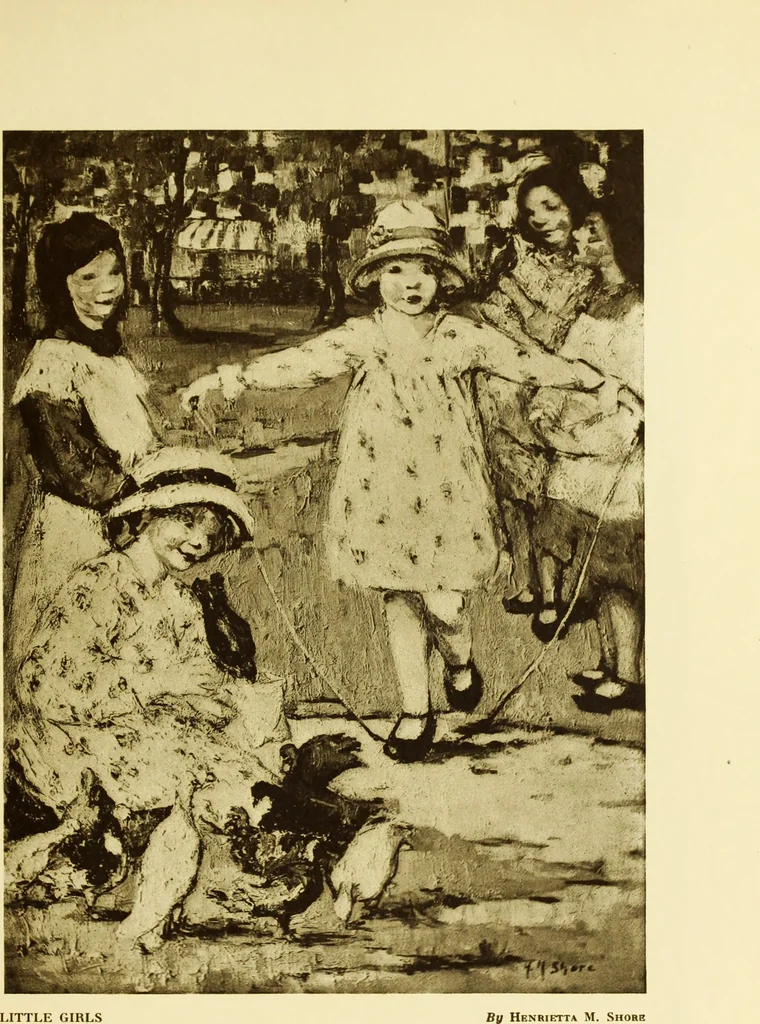 An illustration from Art in California : a survey of American art with special reference to Californian painting, sculpture and architecture past and present, particularly as those arts were represented at the Panama-Pacific International Exposition : being essays and articles by the following contributors, 1916, leaf 54