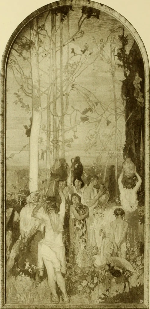 An illustration from Art in California : a survey of American art with special reference to Californian painting, sculpture and architecture past and present, particularly as those arts were represented at the Panama-Pacific International Exposition : being essays and articles by the following contributors, 1916, leaf 555