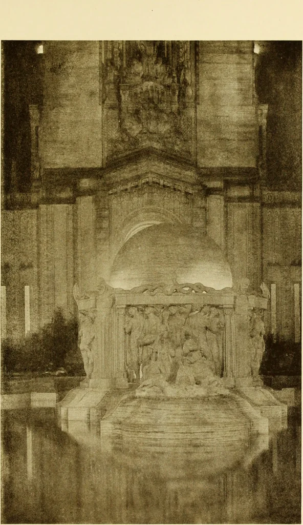 An illustration from Art in California : a survey of American art with special reference to Californian painting, sculpture and architecture past and present, particularly as those arts were represented at the Panama-Pacific International Exposition : being essays and articles by the following contributors, 1916, leaf 574