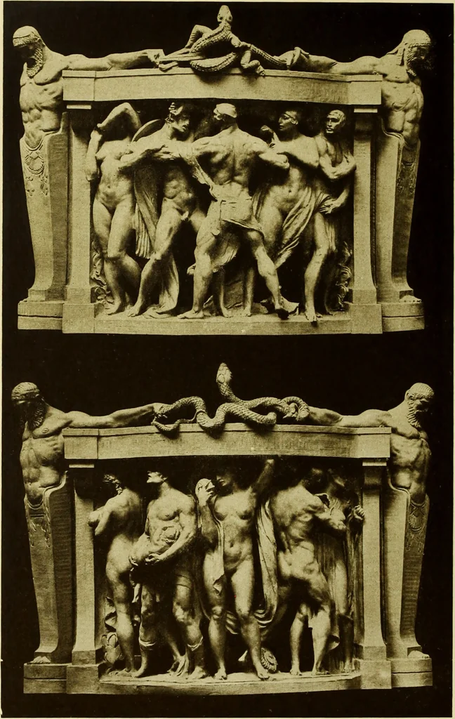 An illustration from Art in California : a survey of American art with special reference to Californian painting, sculpture and architecture past and present, particularly as those arts were represented at the Panama-Pacific International Exposition : being essays and articles by the following contributors, 1916, leaf 575