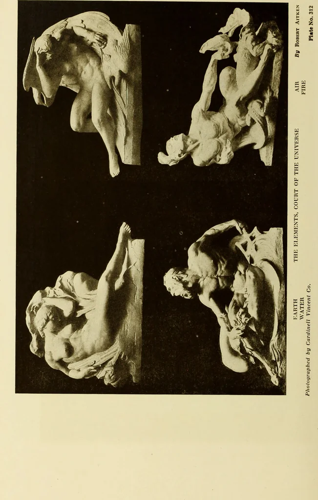 An illustration from Art in California : a survey of American art with special reference to Californian painting, sculpture and architecture past and present, particularly as those arts were represented at the Panama-Pacific International Exposition : being essays and articles by the following contributors, 1916, leaf 585