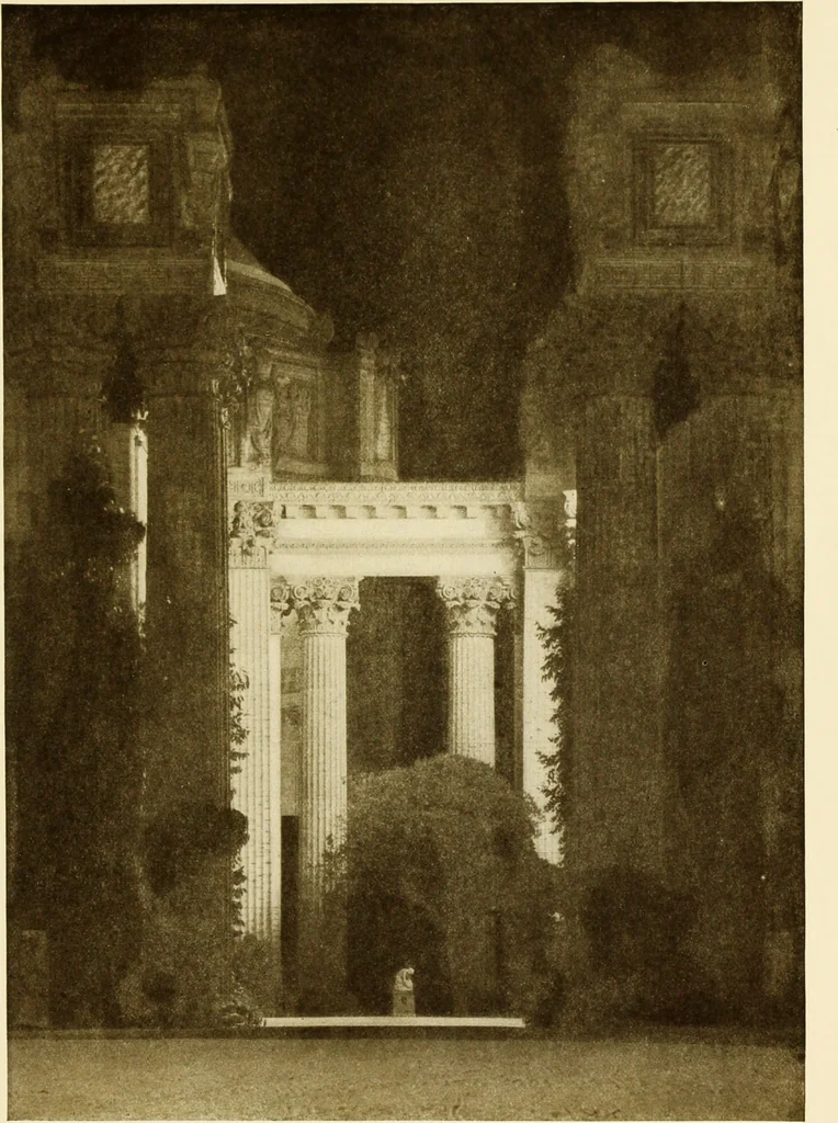 An illustration from Art in California : a survey of American art with special reference to Californian painting, sculpture and architecture past and present, particularly as those arts were represented at the Panama-Pacific International Exposition : being essays and articles by the following contributors, 1916, leaf 608