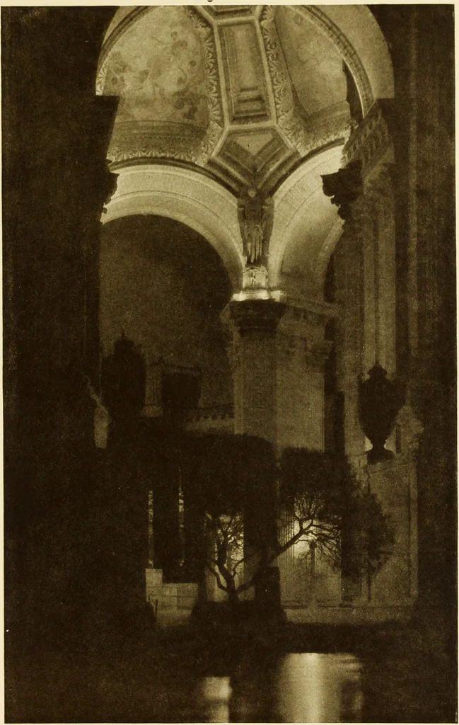 An illustration from Art in California : a survey of American art with special reference to Californian painting, sculpture and architecture past and present, particularly as those arts were represented at the Panama-Pacific International Exposition : being essays and articles by the following contributors, 1916, leaf 610