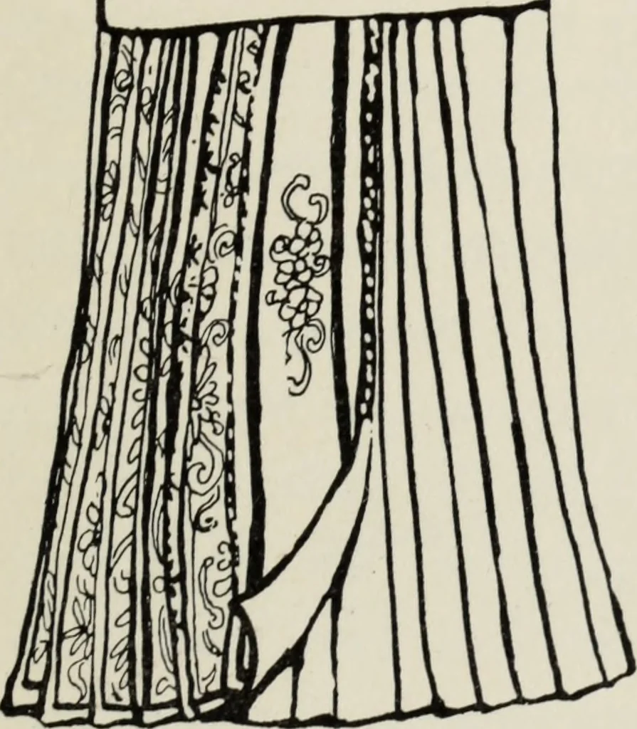 An illustration from Art in costume design; practical suggestions for those interested in art, sewing, history and literature, 1920, leaf 110