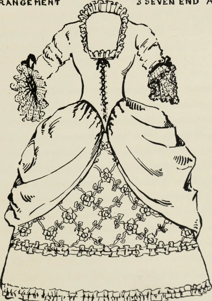 An illustration from Art in costume design; practical suggestions for those interested in art, sewing, history and literature, 1920, leaf 168