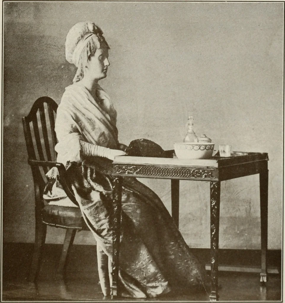 An illustration from Art in costume design; practical suggestions for those interested in art, sewing, history and literature, 1920, leaf 182