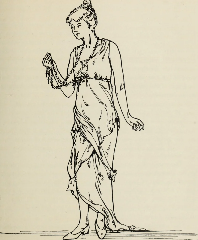 An illustration from Art in costume design; practical suggestions for those interested in art, sewing, history and literature, 1920, leaf 26