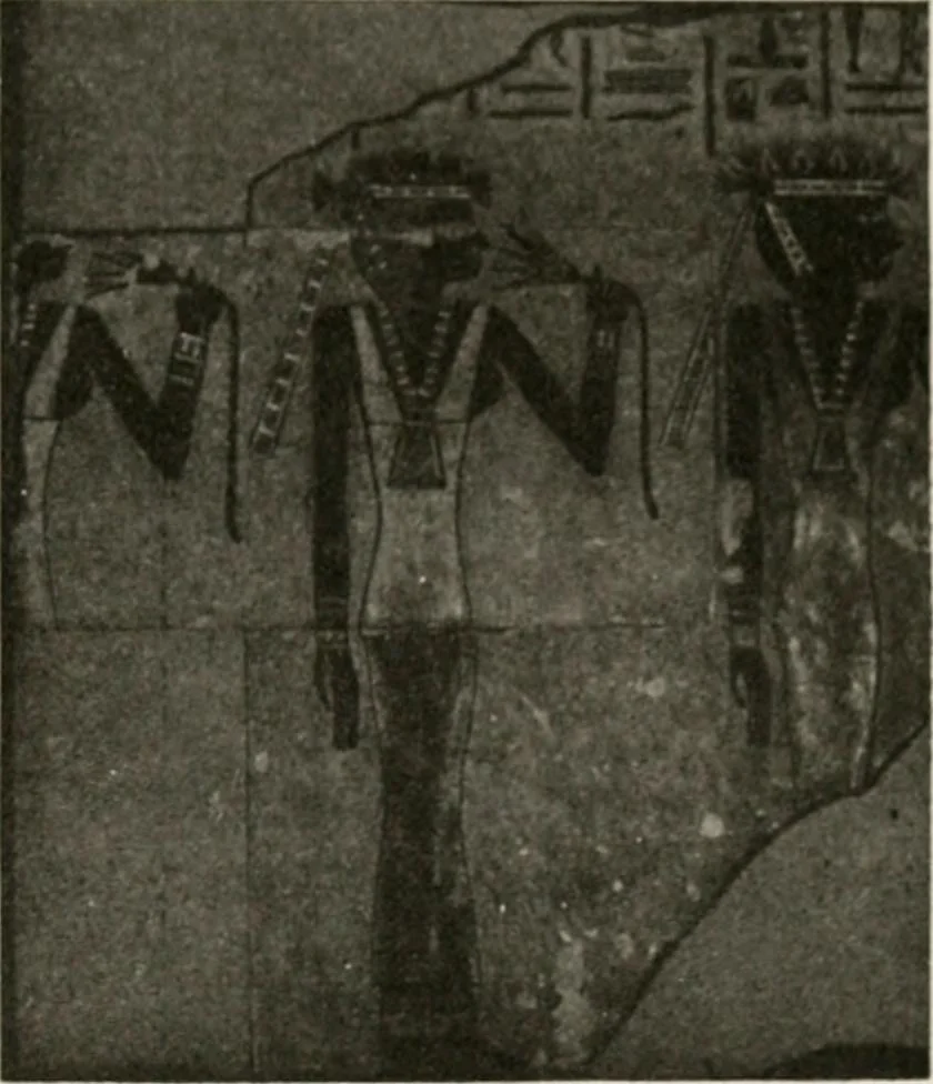 An illustration from Art in Egypt, 1912, leaf 122