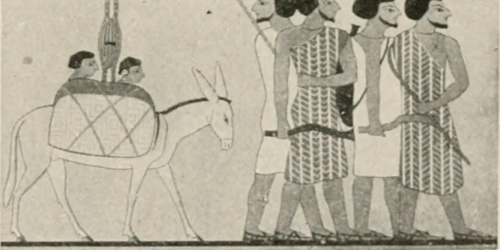 An illustration from Art in Egypt, 1912, leaf 124
