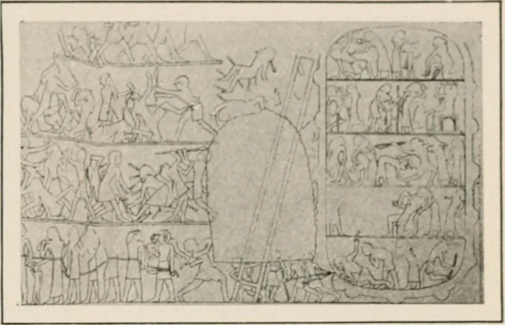 An illustration from Art in Egypt, 1912, leaf 126