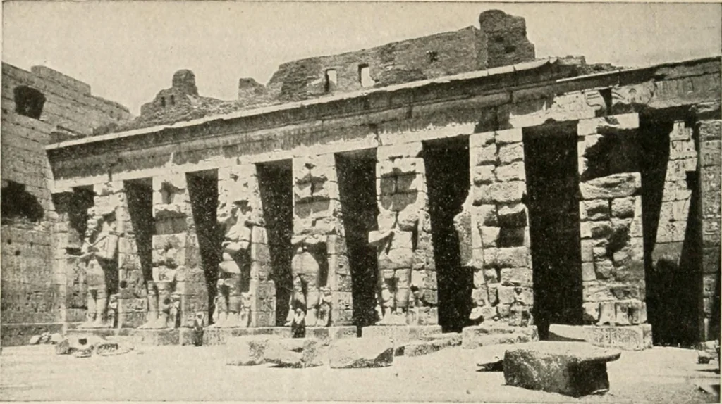An illustration from Art in Egypt, 1912, leaf 143