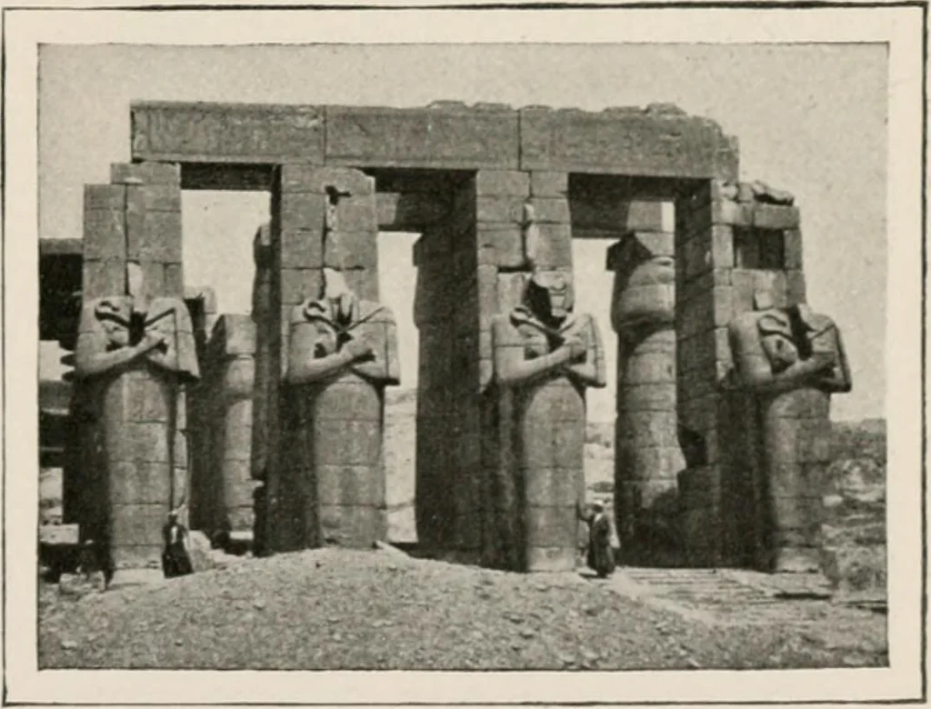 An illustration from Art in Egypt, 1912, leaf 146