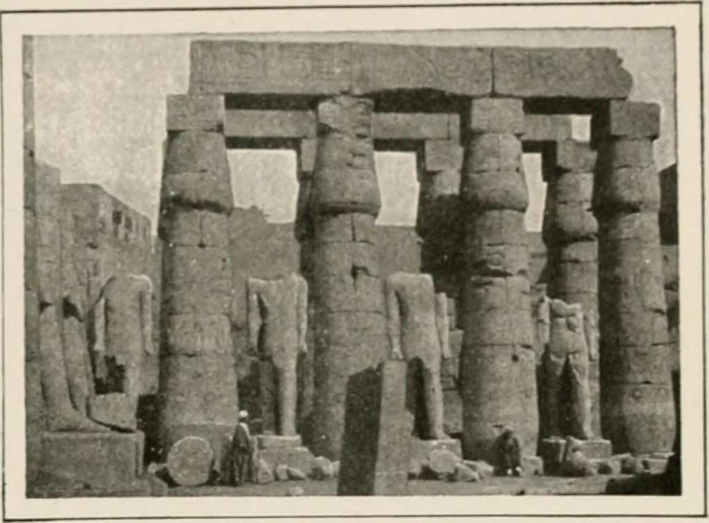 An illustration from Art in Egypt, 1912, leaf 154