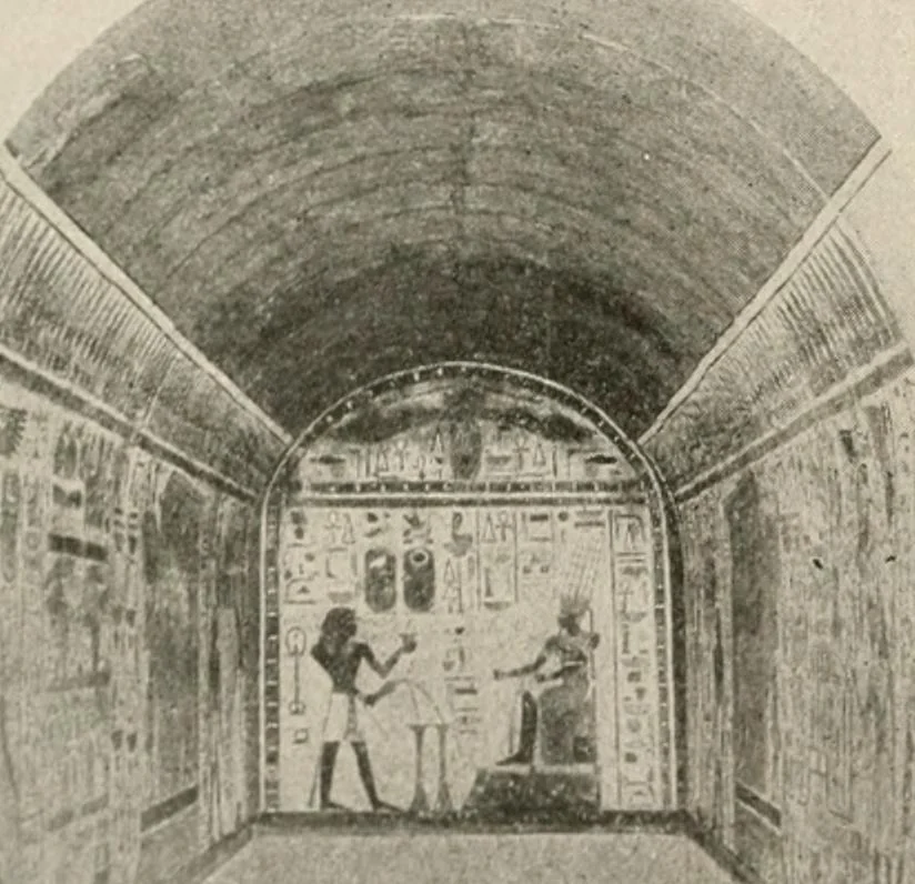 An illustration from Art in Egypt, 1912, leaf 183