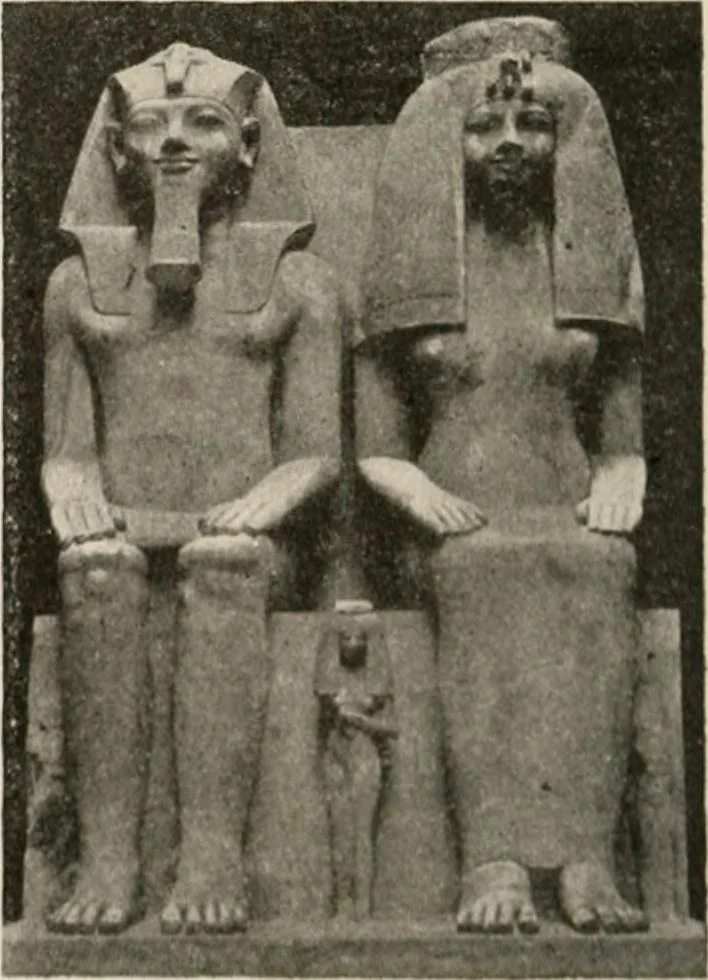 An illustration from Art in Egypt, 1912, leaf 185