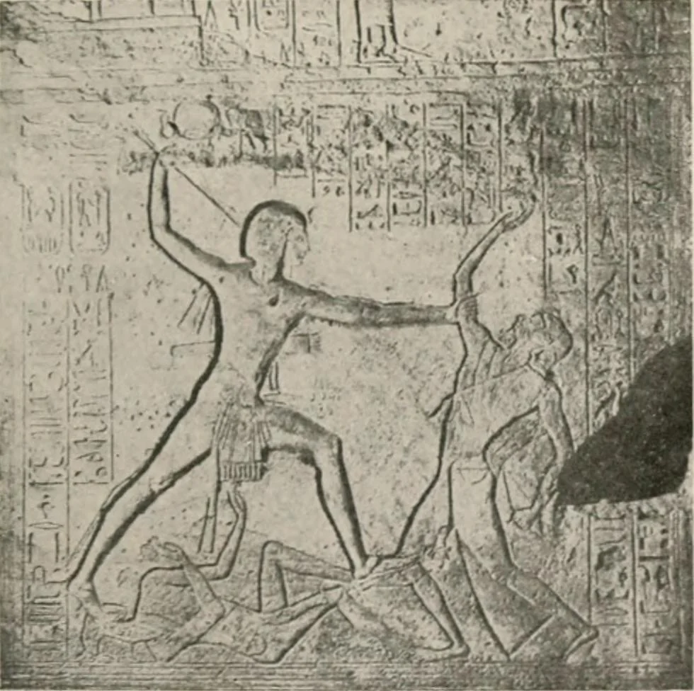 An illustration from Art in Egypt, 1912, leaf 202