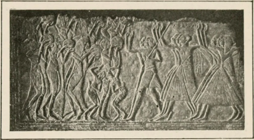 An illustration from Art in Egypt, 1912, leaf 212