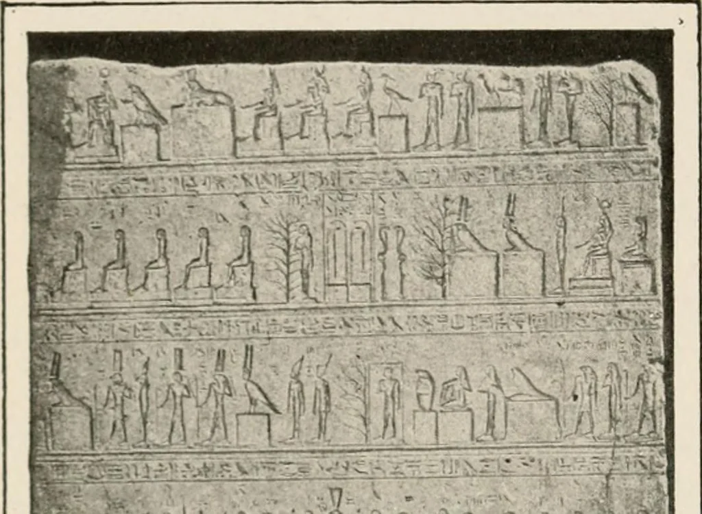 An illustration from Art in Egypt, 1912, leaf 23