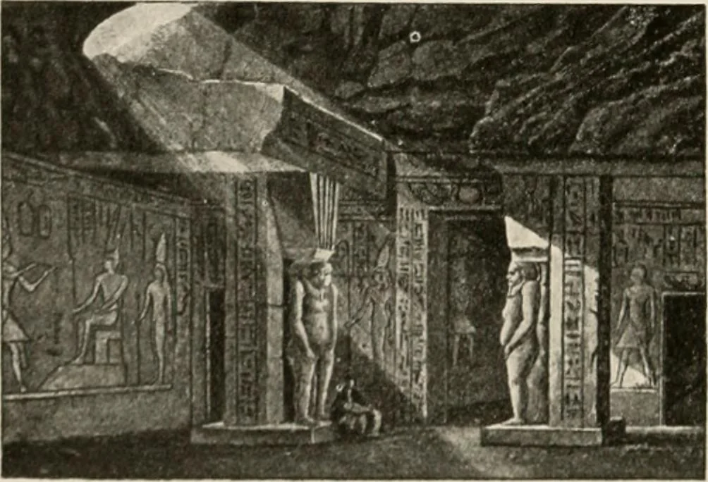 An illustration from Art in Egypt, 1912, leaf 235