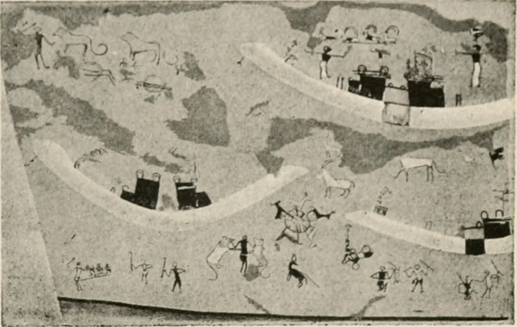 An illustration from Art in Egypt, 1912, leaf 28