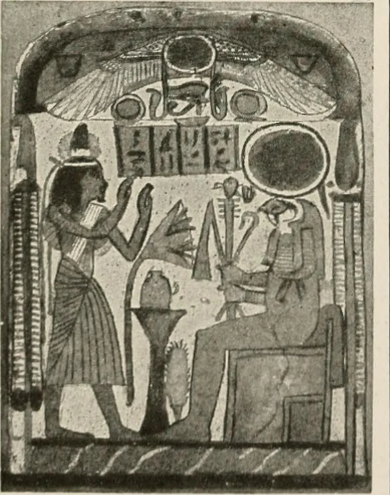 An illustration from Art in Egypt, 1912, leaf 295