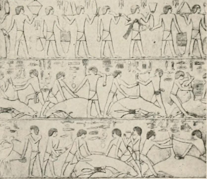 An illustration from Art in Egypt, 1912, leaf 30