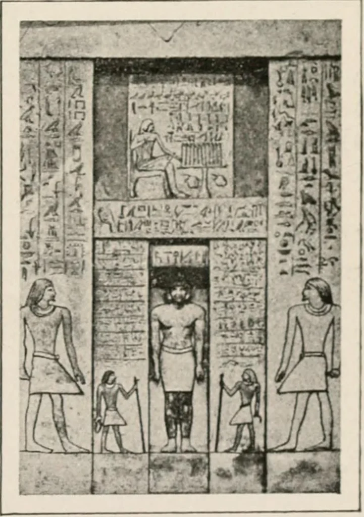 An illustration from Art in Egypt, 1912, leaf 54