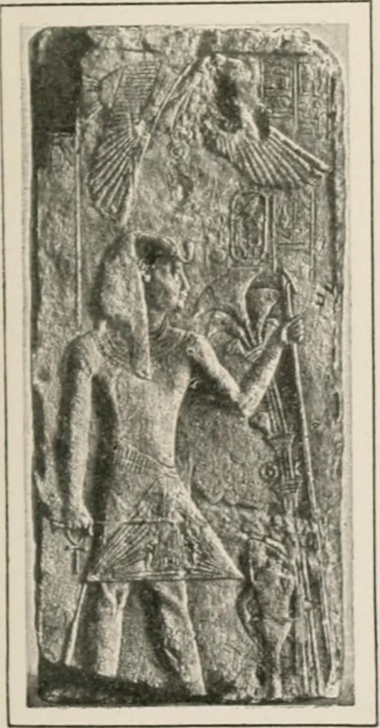 An illustration from Art in Egypt, 1912, leaf 74