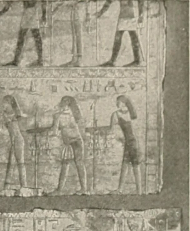 An illustration from Art in Egypt, 1912, leaf 76