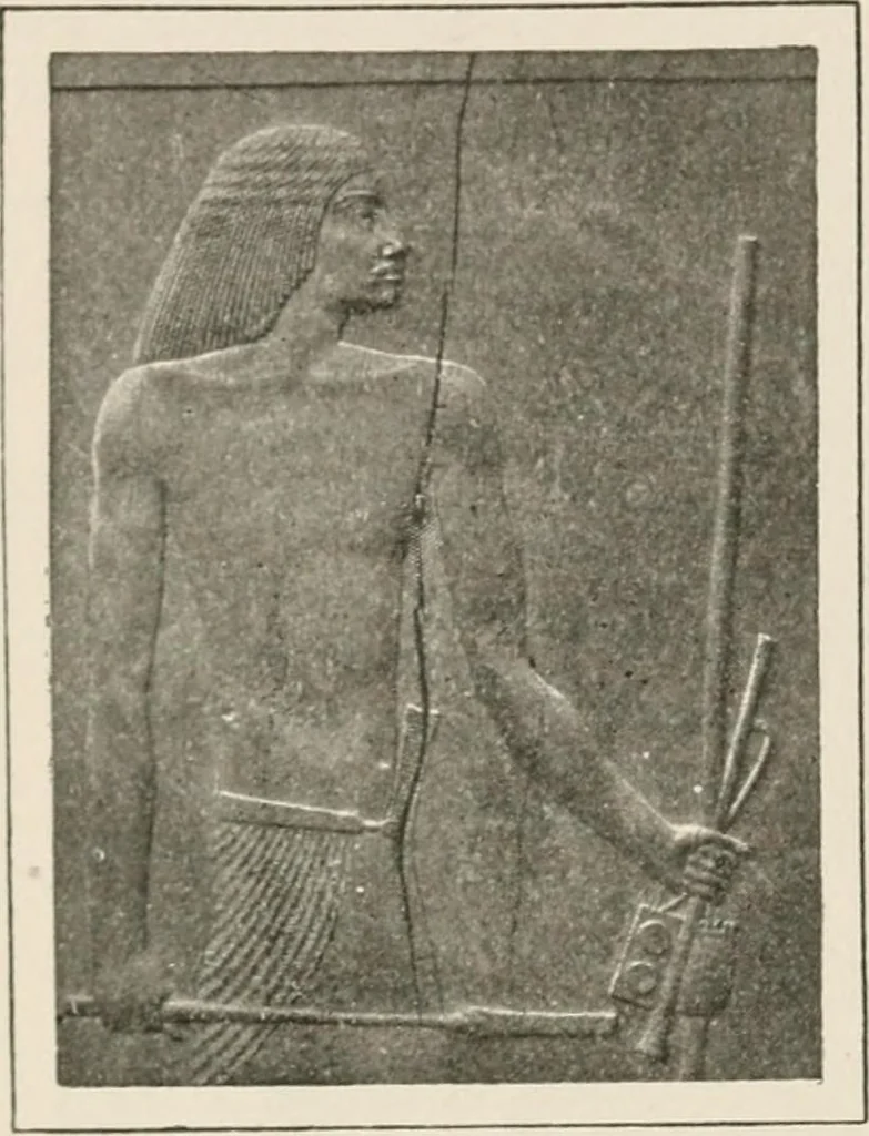 An illustration from Art in Egypt, 1912, leaf 77