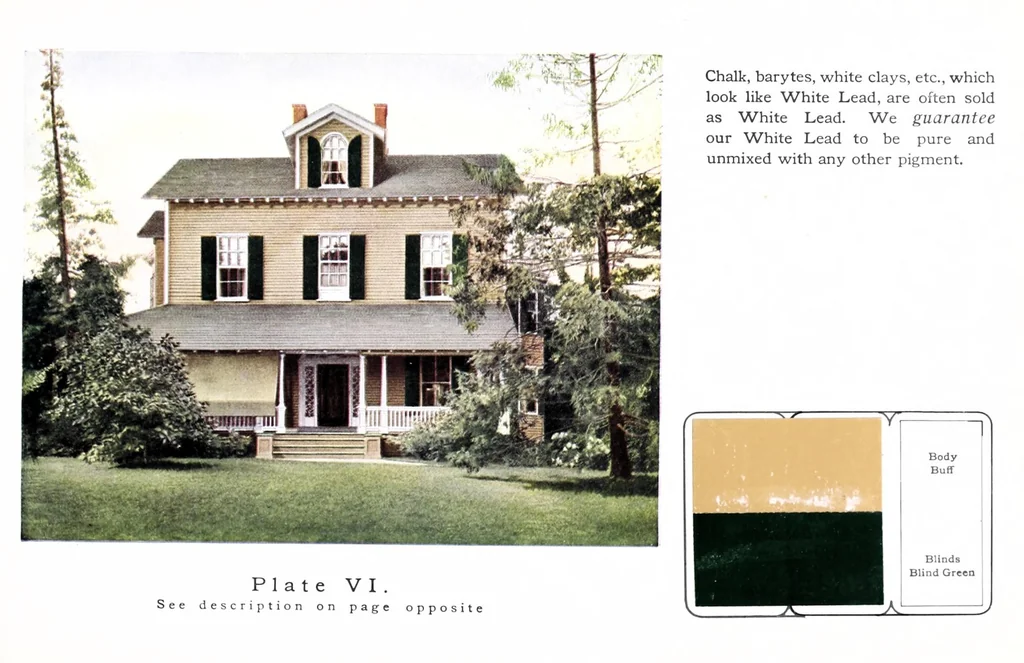 An illustration from Art in house painting : tasteful color schemes described and illustrated., 1900, leaf 15