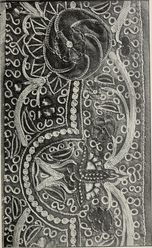 An illustration from Art in needlework; a book about embroidery, 1900, leaf 182