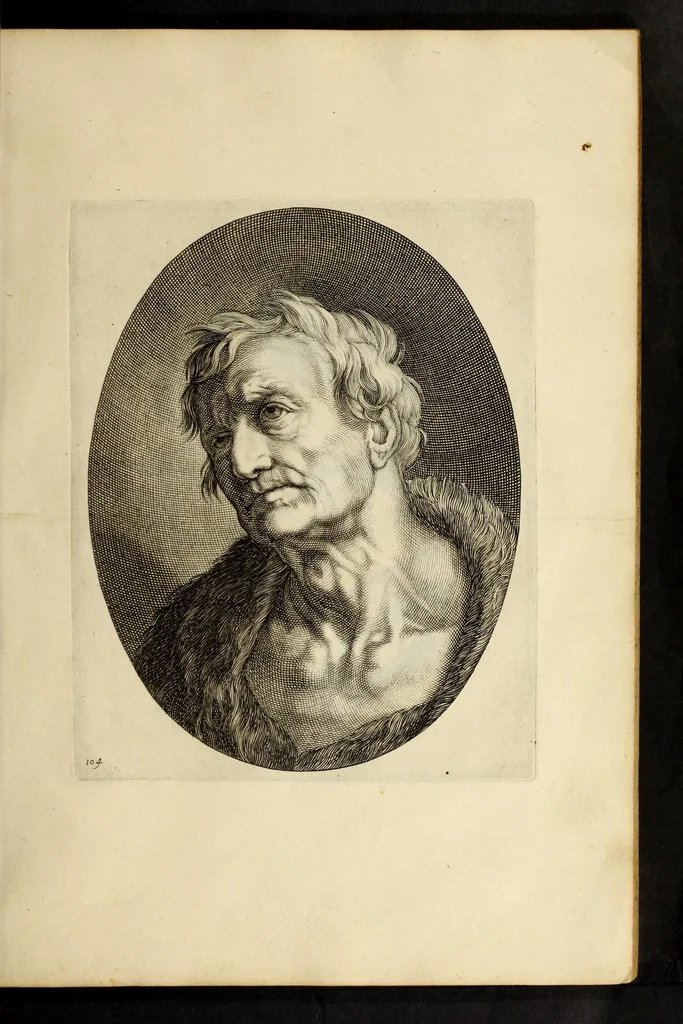 An illustration from Artis Apelleae : liber hic, studiosa juventus, aptata ingenio fert rudimenta tuo : hos duce carpe viam, membratim tota figura discitur, his gradibus scandere ad alta dabit, 1650, leaf 221