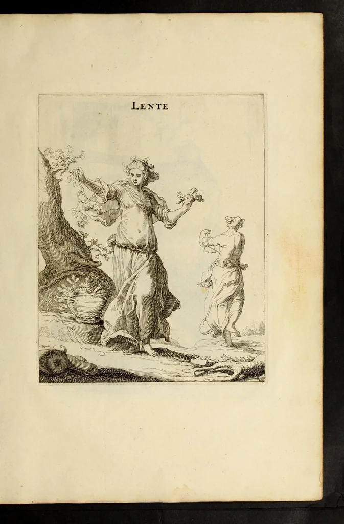 An illustration from Artis Apelleae : liber hic, studiosa juventus, aptata ingenio fert rudimenta tuo : hos duce carpe viam, membratim tota figura discitur, his gradibus scandere ad alta dabit, 1650, leaf 323