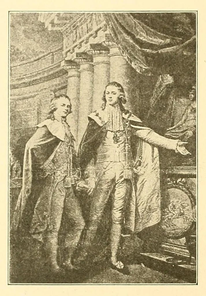 An illustration from Artistes oubliés, 1902, leaf 164