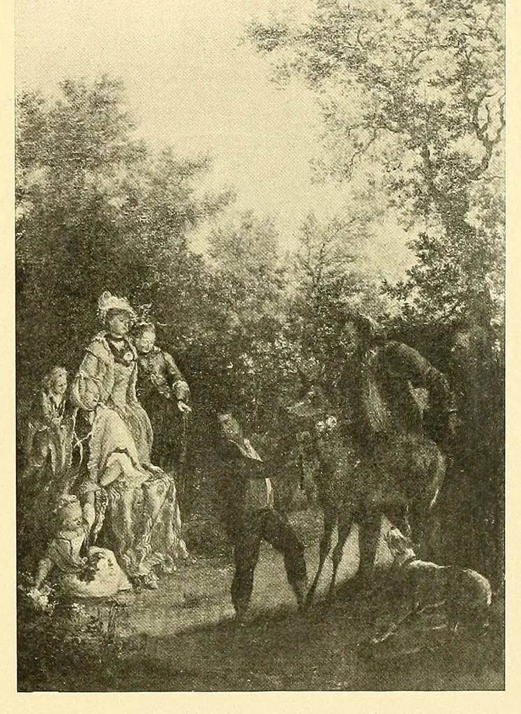 An illustration from Artistes oubliés, 1902, leaf 209
