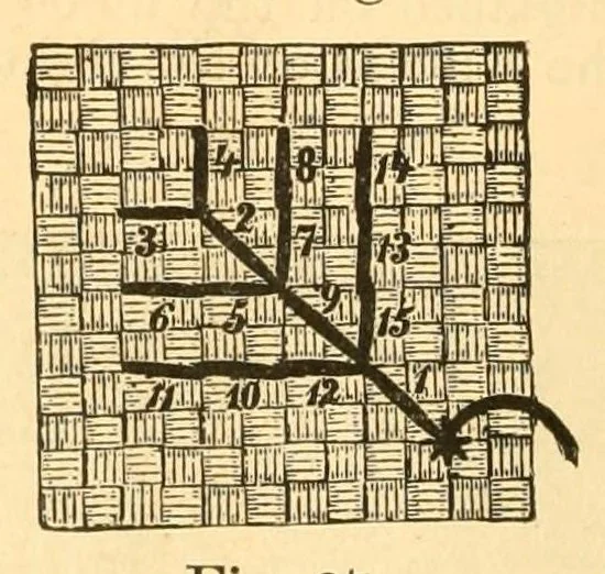 An illustration from Artistic embroidery; containing practical instructions in the ornamental branches of needlework, 1880, leaf 100