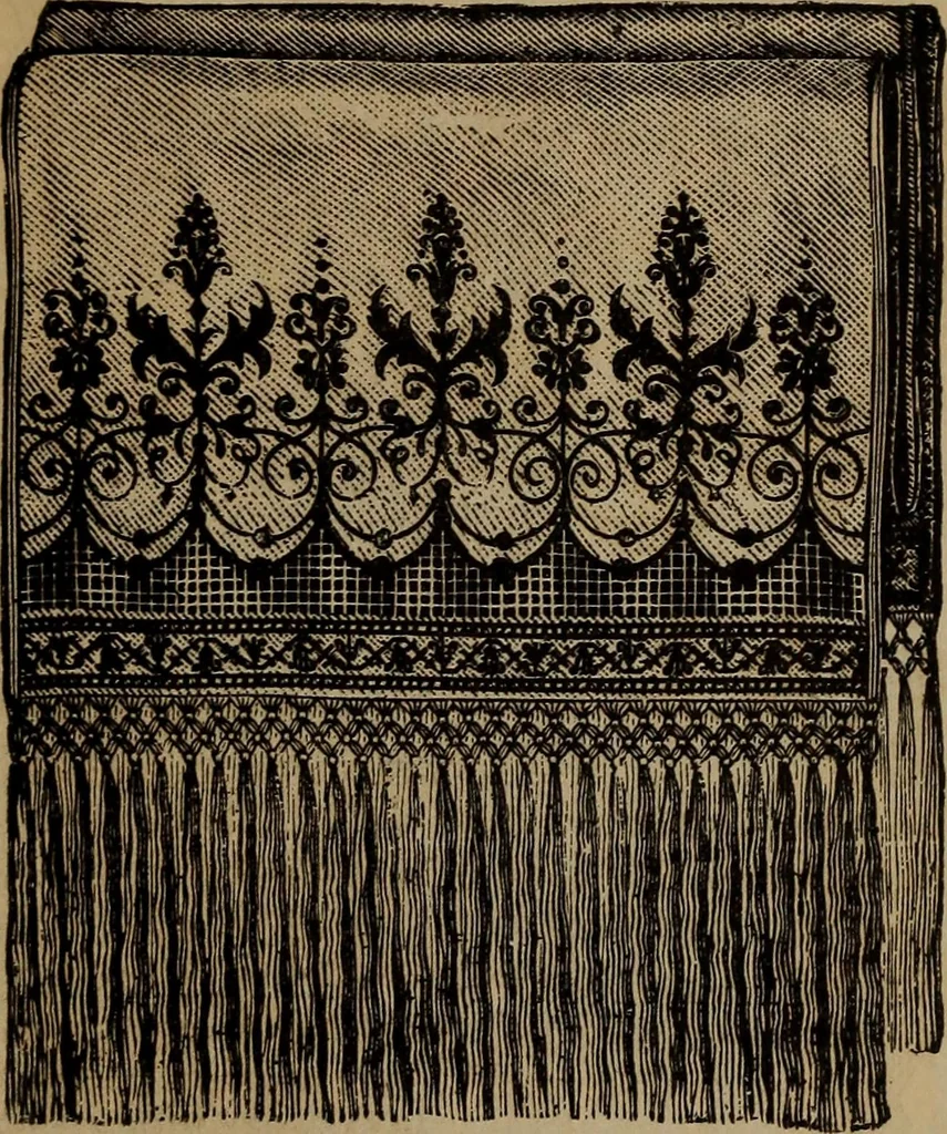 An illustration from Artistic embroidery : containing practical instructions in the ornamental branches of needlework, 1880, leaf 102