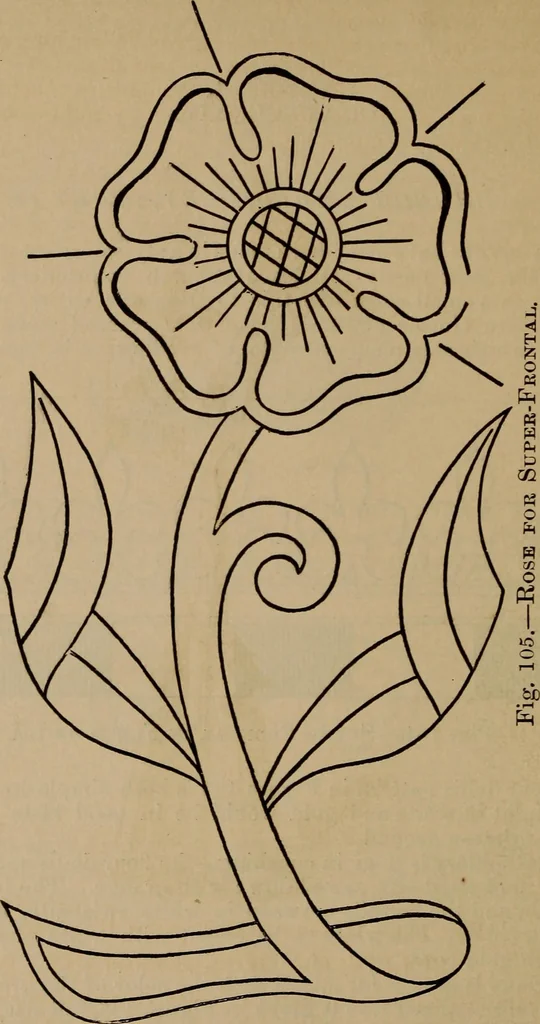 An illustration from Artistic embroidery : containing practical instructions in the ornamental branches of needlework, 1880, leaf 113