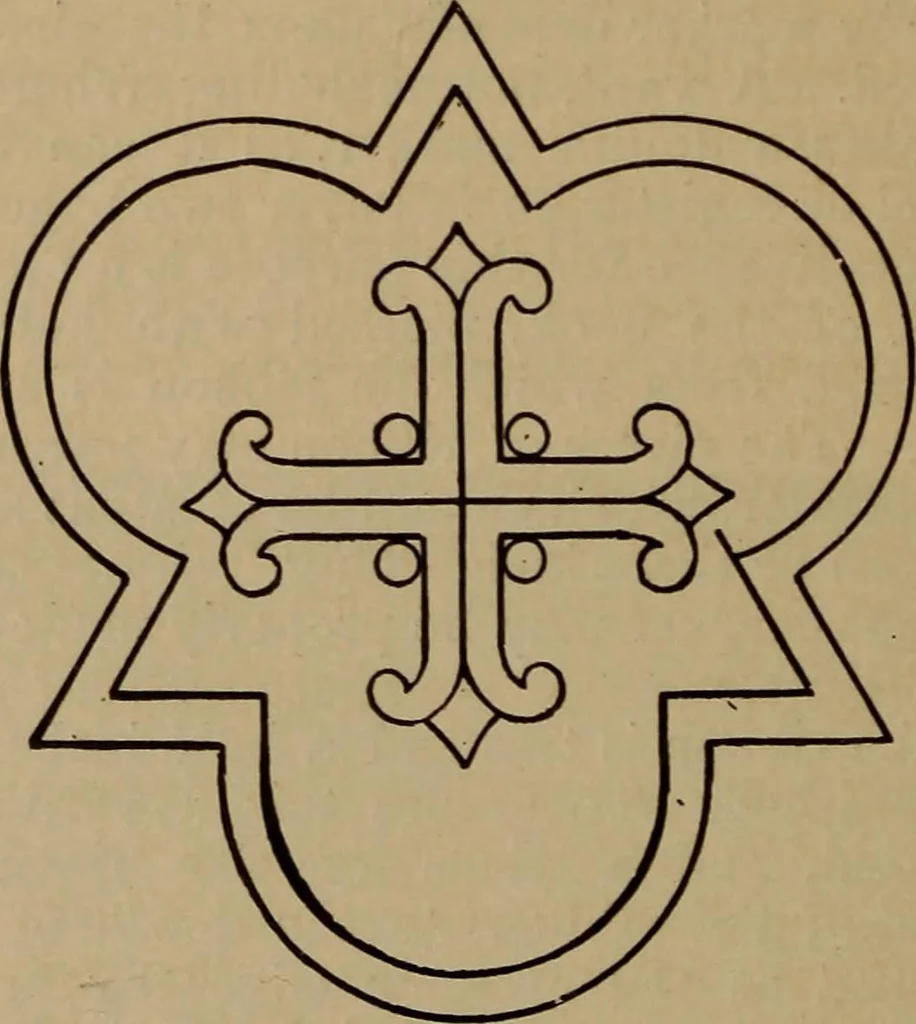 An illustration from Artistic embroidery : containing practical instructions in the ornamental branches of needlework, 1880, leaf 117