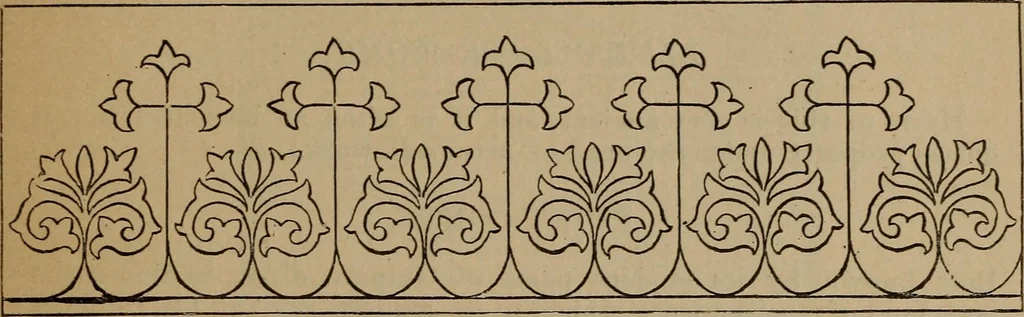 An illustration from Artistic embroidery : containing practical instructions in the ornamental branches of needlework, 1880, leaf 120