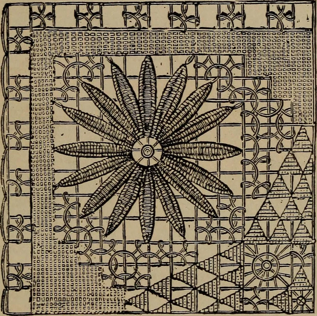 An illustration from Artistic embroidery : containing practical instructions in the ornamental branches of needlework, 1880, leaf 126
