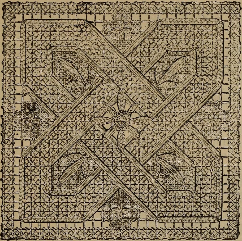 An illustration from Artistic embroidery : containing practical instructions in the ornamental branches of needlework, 1880, leaf 128