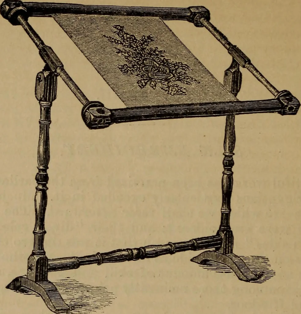 An illustration from Artistic embroidery : containing practical instructions in the ornamental branches of needlework, 1880, leaf 25