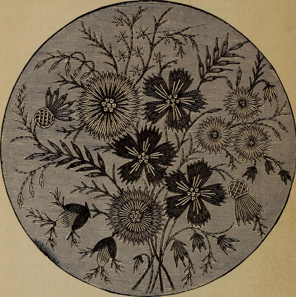 An illustration from Artistic embroidery : containing practical instructions in the ornamental branches of needlework, 1880, leaf 27