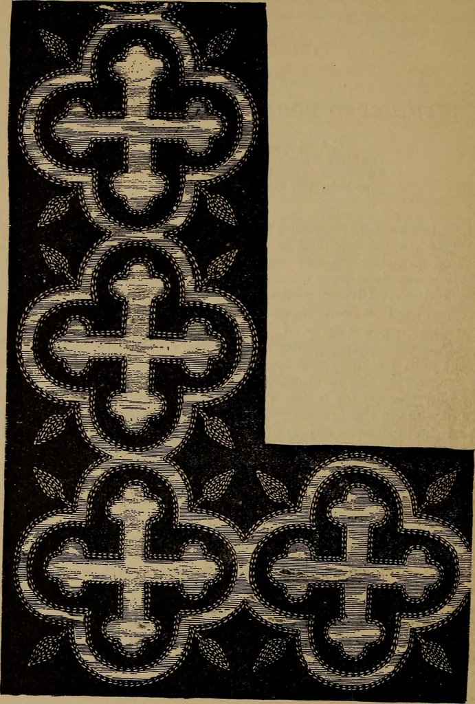An illustration from Artistic embroidery : containing practical instructions in the ornamental branches of needlework, 1880, leaf 59