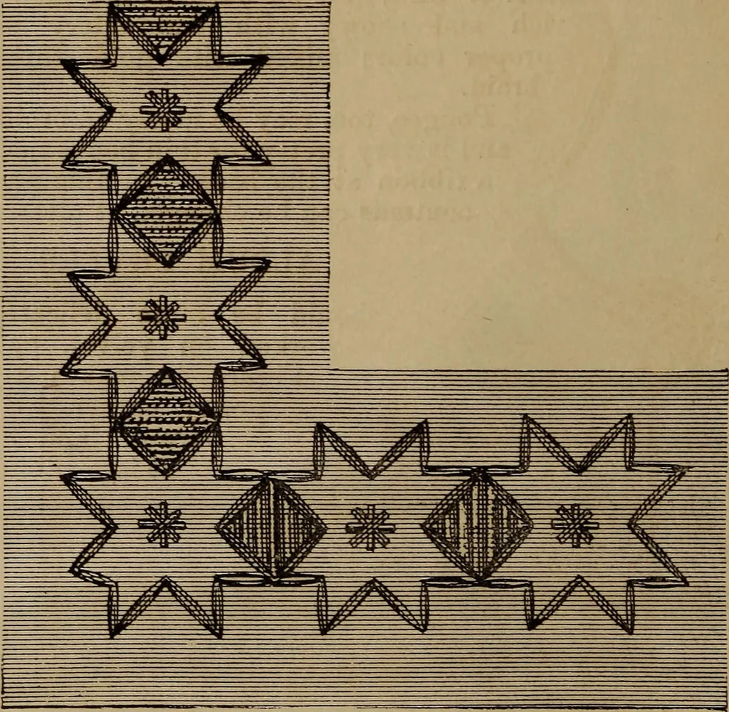 An illustration from Artistic embroidery : containing practical instructions in the ornamental branches of needlework, 1880, leaf 63