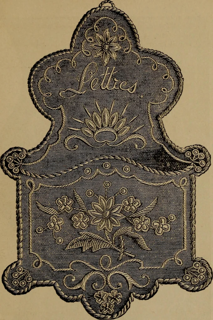An illustration from Artistic embroidery : containing practical instructions in the ornamental branches of needlework, 1880, leaf 64
